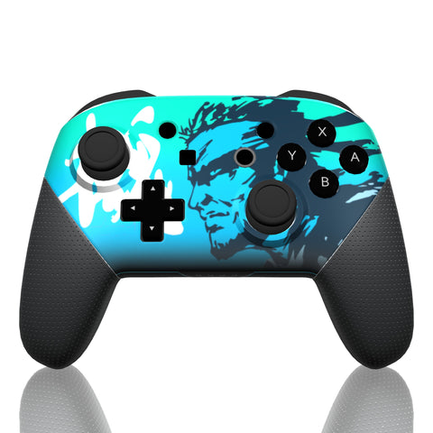 Custom Controller Nintendo Switch Pro - Super Smash Bros Solid Snake Metal Gear Solid