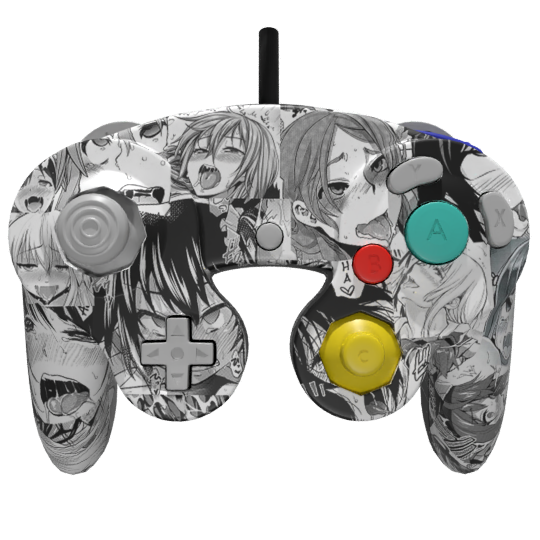 Custom Controller Nintendo Gamecube - Anime Ahegao Edition