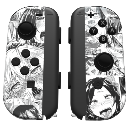 Custom Controller Nintendo Switch Joycons - AHEGAO Anime