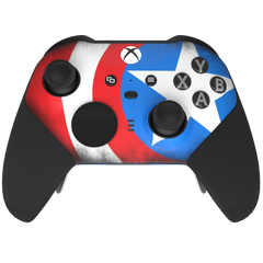 Custom Controller Microsoft Xbox One Series 2 Elite - American Soldier Captain Shield Superhero