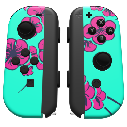 Custom Controller Nintendo Switch Joycons - Arizona Sad Boy Sakura Tree