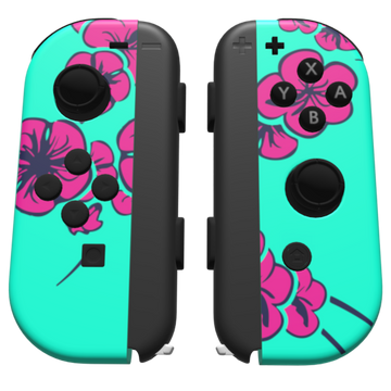 Custom Controller Nintendo Switch Joycons - Arizona Sad Boy Sakura Tree