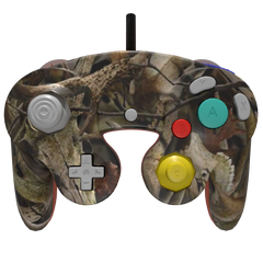 Custom Controller Nintendo Gamecube - Big Game Hunting Camo Hunter Orange