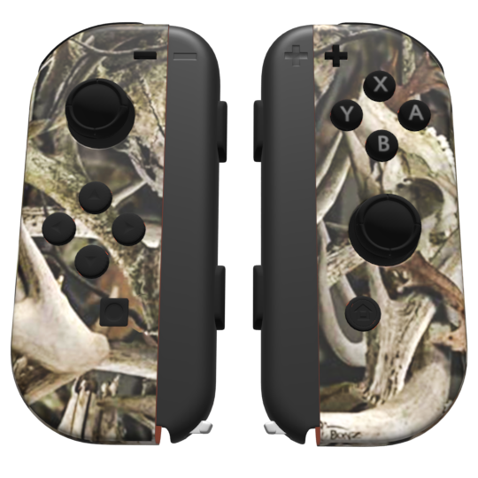 Custom Controller Nintendo Switch Joycons - Big Game Hunting Camo Hunter Orange