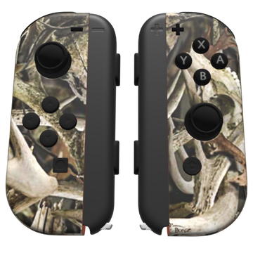 Custom Controller Nintendo Switch Joycons - Big Game Hunting Camo Hunter Orange