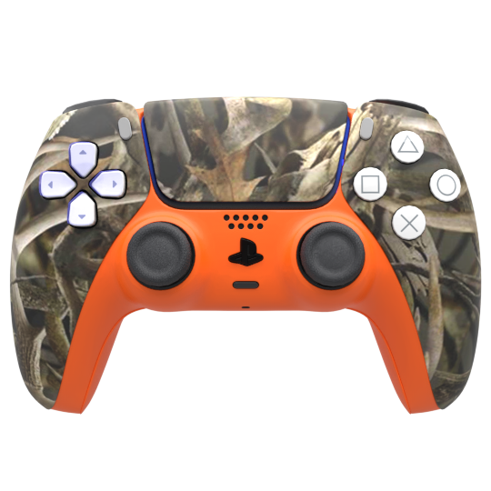 Custom Controller Sony Playstation 5 PS5 - Big Game Hunter Orange Camo