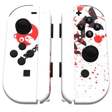 Custom Controller Nintendo Switch Joycons - Blood Bear Splatter