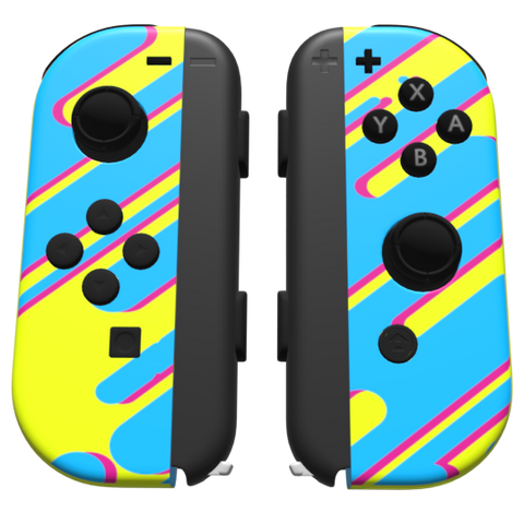 Custom Controller Nintendo Switch Joycons - CMYK Colors Trippy