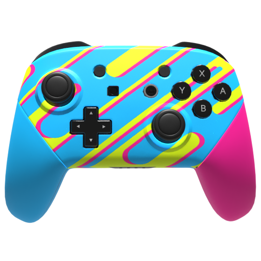 CMYK Nintendo Switch Pro Custom Controller Controller Chaos