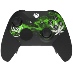 Custom Controller Microsoft Xbox One Series 2 Elite - Cali Kush Edition 420 Cannabis Weed Leaf