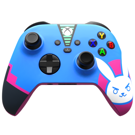 Custom Controller Microsoft Xbox Series X - Xbox One S - D.VA Overwatch Nerf This Bunny FPS First Person Shooter