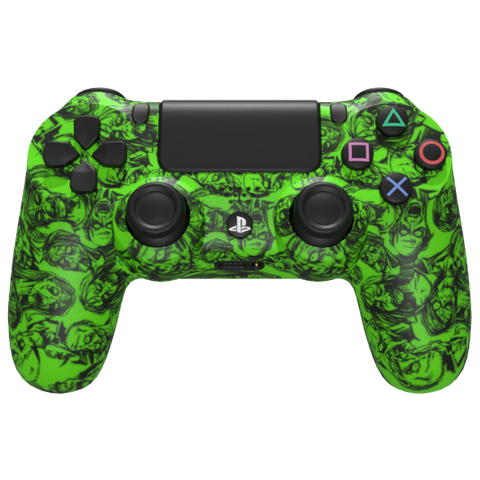 Custom Controller Sony Playstation 4 PS4 - Green Zombies Undead The Living Dead Outbreak
