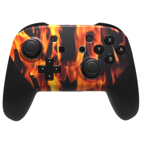Custom Controller Nintendo Switch Pro - Inferno Fire Flames