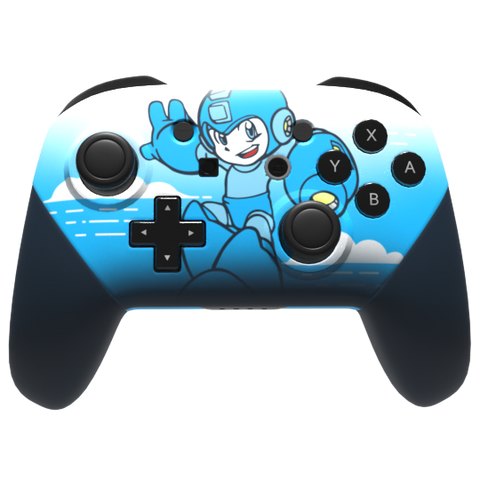 Custom Controller Nintendo Switch Pro - Smash Brothers Ultimate Mega Man Blue Bomber