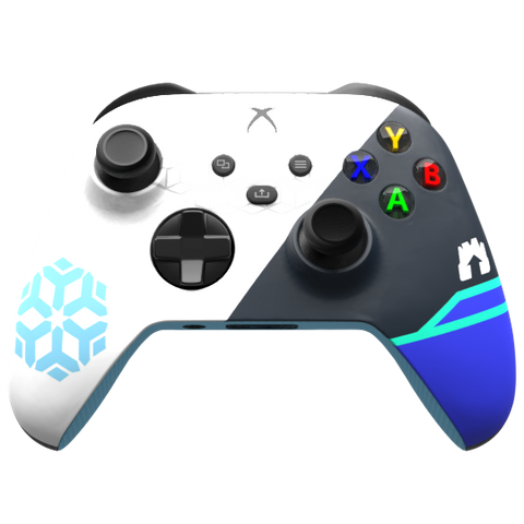 Custom Controller Microsoft Xbox Series X - Xbox One S - Mei Overwatch Snowball Ice Snowflake Blizzard FPS First Person Shooter