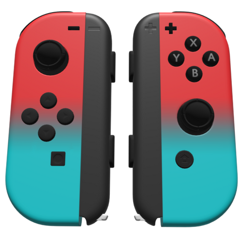 Custom Controller Nintendo Switch Joycons - Mercury Haze Ombre Fade Red Crimson Blue