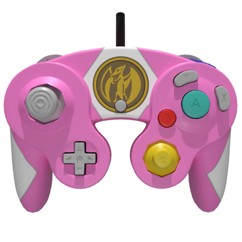 Custom Controller Nintendo Gamecube - Power Rangers Morphin Time Pink Ranger