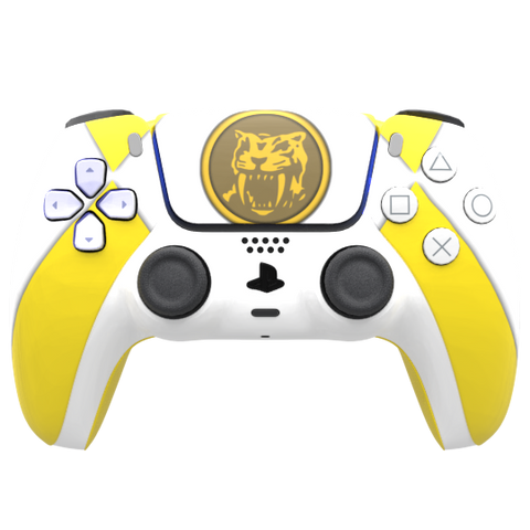 Custom Controller Sony Playstation 5 PS5 - Power Rangers Morphin Time Yellow