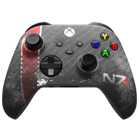Custom Controller Microsoft Xbox Series X - Xbox One S - N7 Carbon Mass Effect