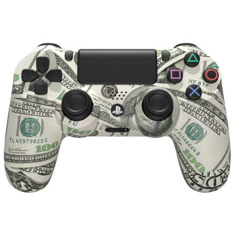 Custom Controller Sony Playstation 4 PS4 - Playa Dollar Bills Benjamin Franklin Cash