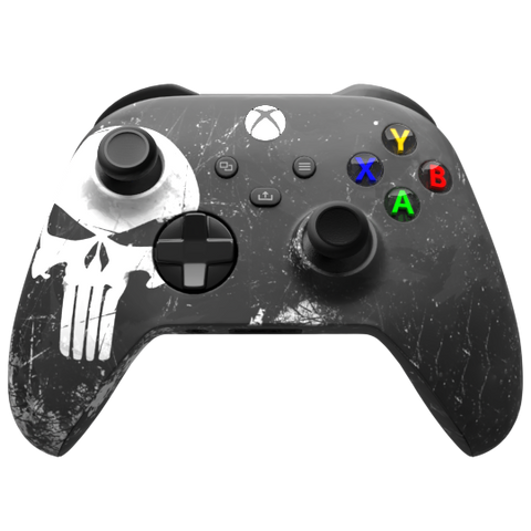 Custom Controller Microsoft Xbox Series X - Xbox One S - Punisher Superhero
