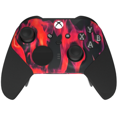 Custom Controller Microsoft Xbox One Series 2 Elite - Red Inferno Flames Fire