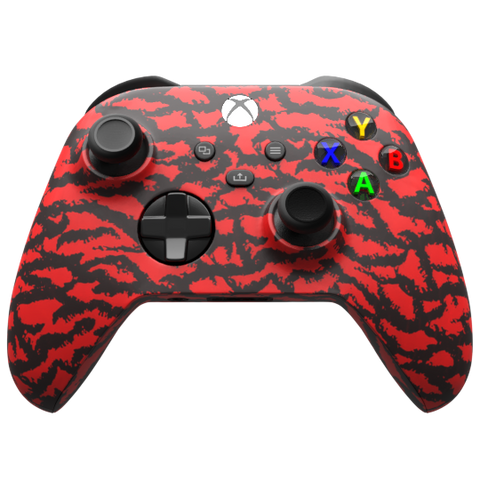 Custom Controller Microsoft Xbox Series X - Xbox One S - Red Tiger Camo