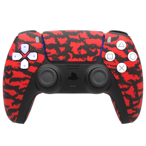 Custom Controller Sony Playstation 5 PS5 - Red Tiger Camo
