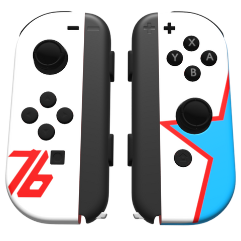 Custom Controller Nintendo Switch Joycons - Soldier 76 Overwatch America Dad Morris Got You In My Sights Stay Frosty FPS First Person Shooter