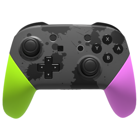 Custom Controller Nintendo Switch Pro - Splatoon Ink Pink Green