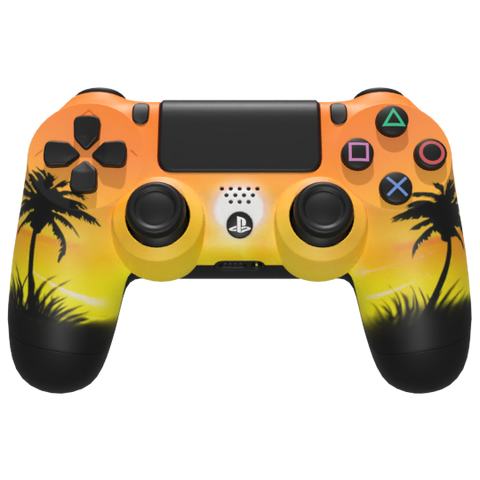 Custom Controller Sony Playstation 4 PS4 - Tequila Sunrise Sunset Palm Trees Tropical Beach Life