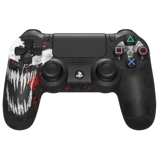 Venomous Symbiote – PS4 – Custom Controller – Controller Chaos