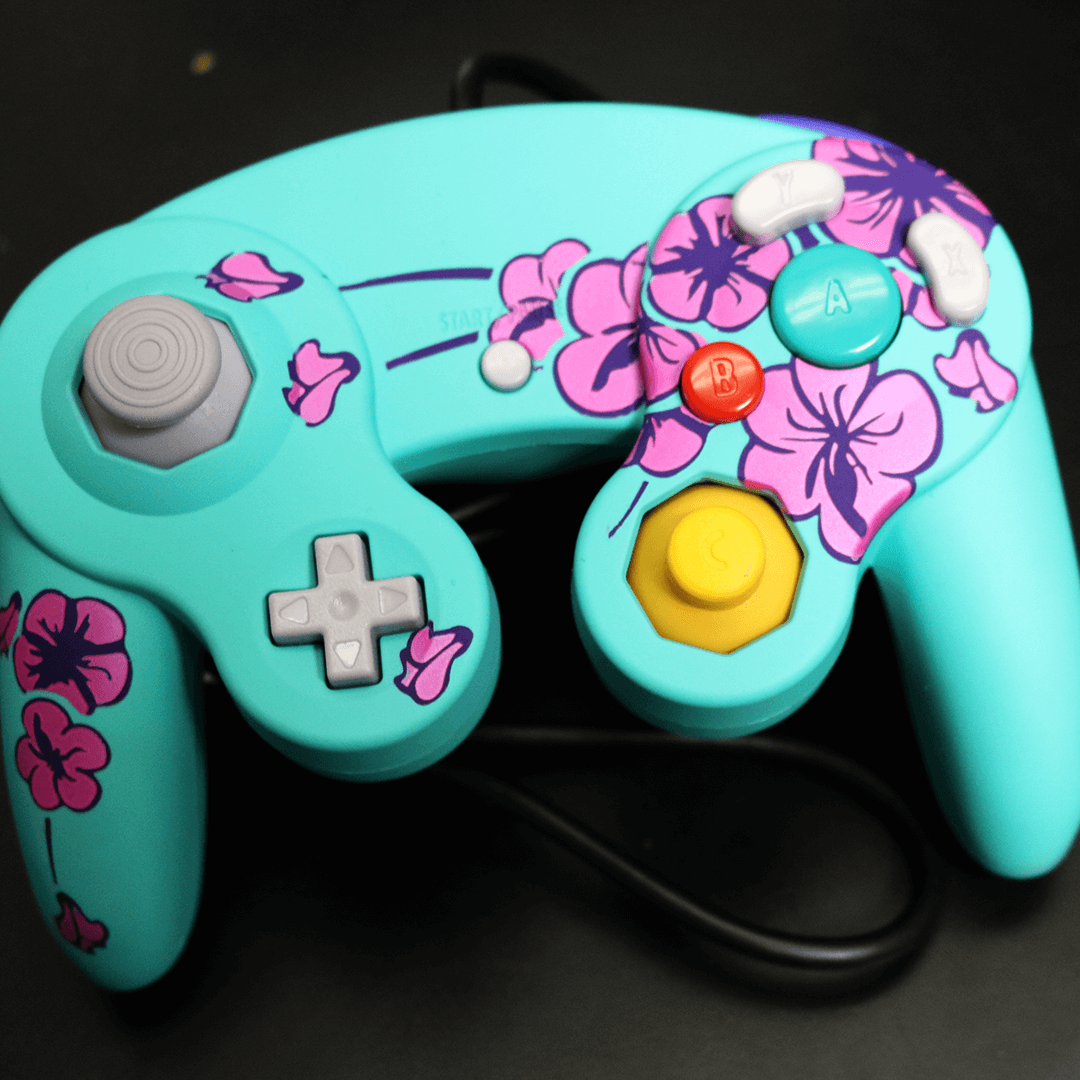 Custom Controller Nintendo Gamecube - Arizona Sad Boy Sakura Tree