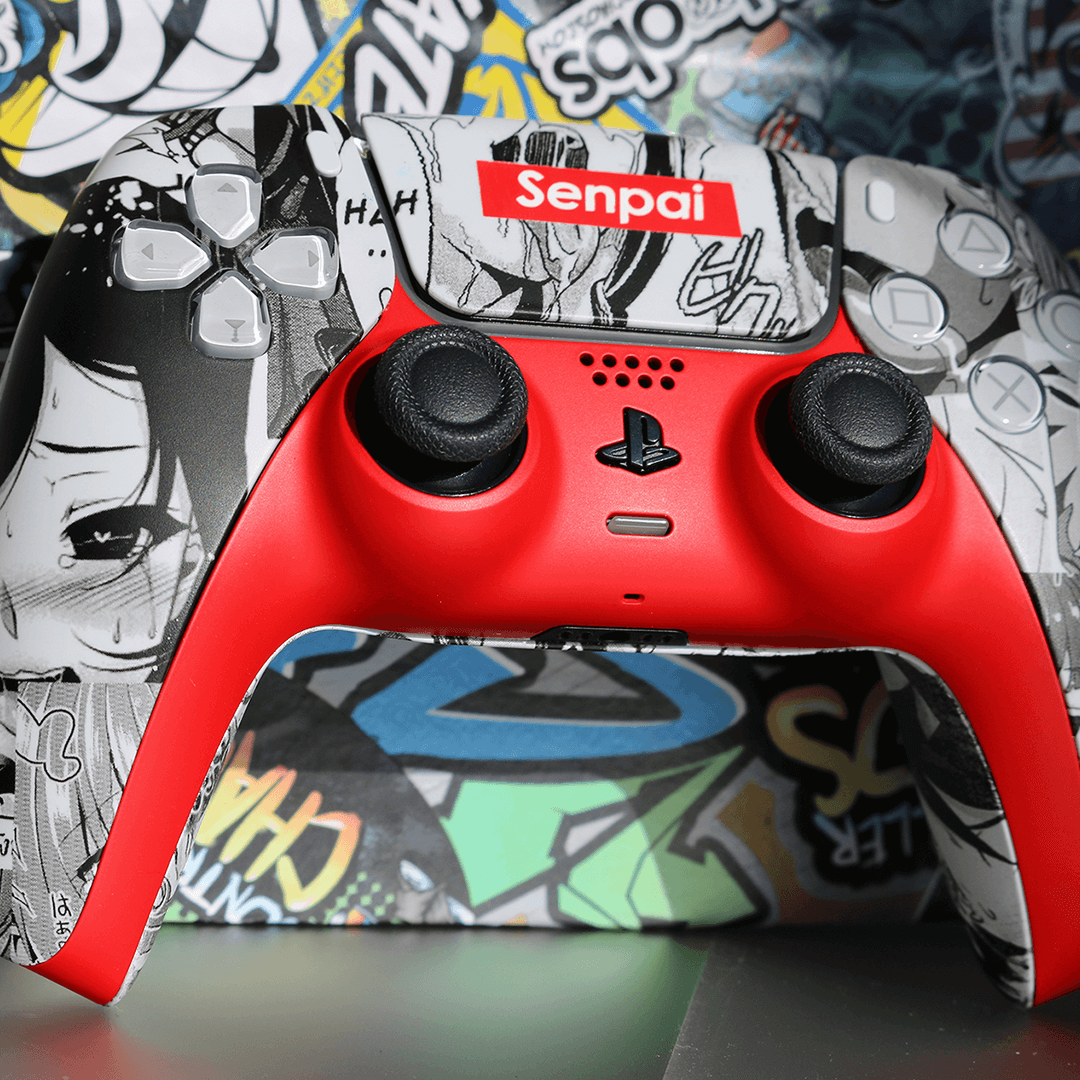 Custom Controller Sony Playstation 5 PS5 - AHEGAO Anime