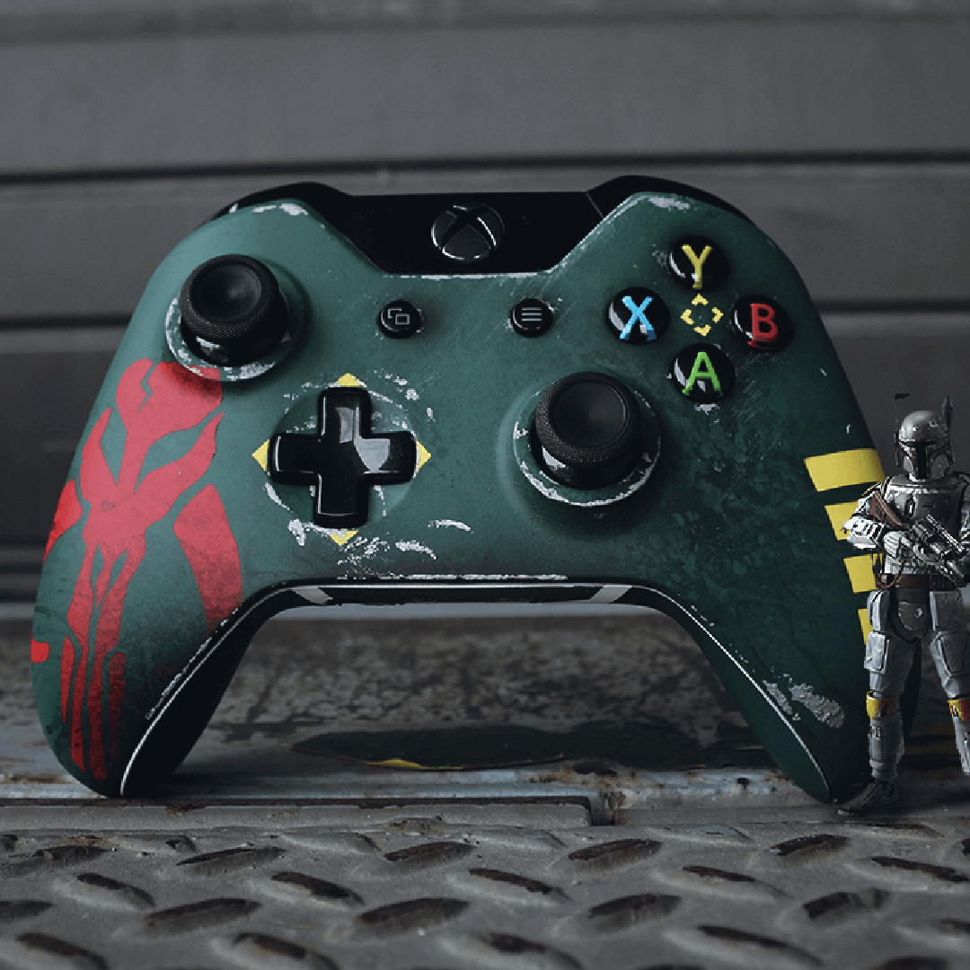 Custom Controller Microsoft Xbox One S -  Bounty Hunter Boba Fett 