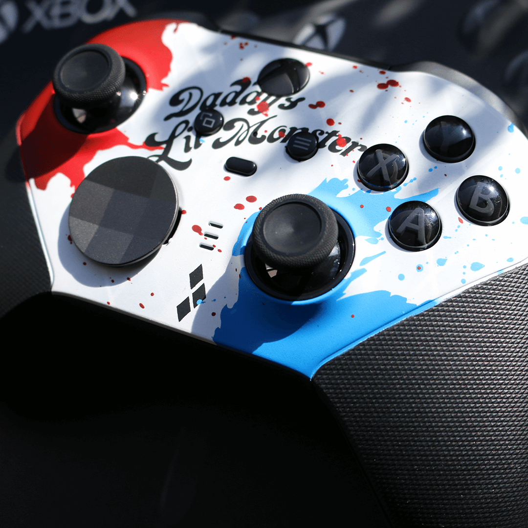 Custom Controller Microsoft Xbox One Series 2 Elite - Daddy's Lil Monster Harley Quinn