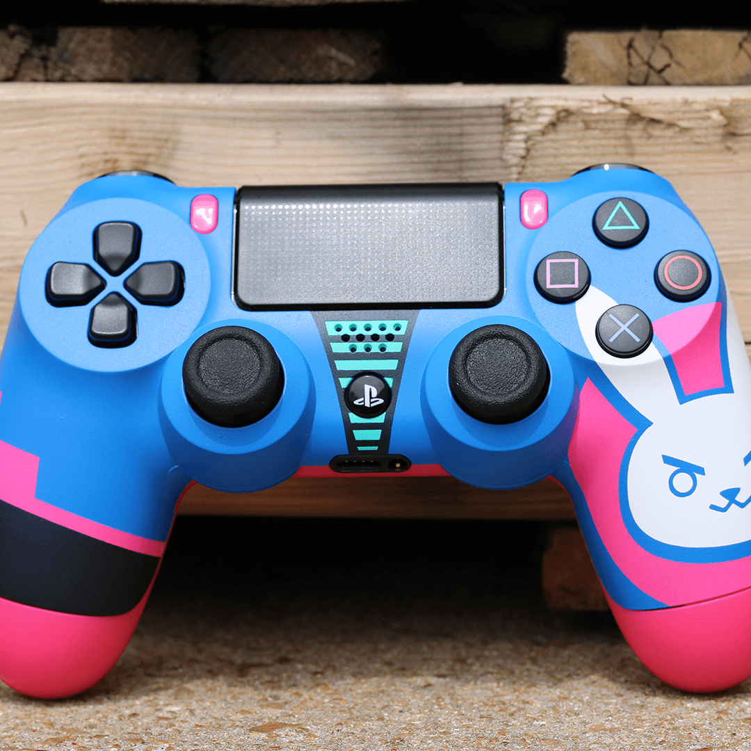 Custom Controller Sony Playstation 4 PS4 -  D.VA Overwatch Nerf This Bunny FPS First Person Shooter