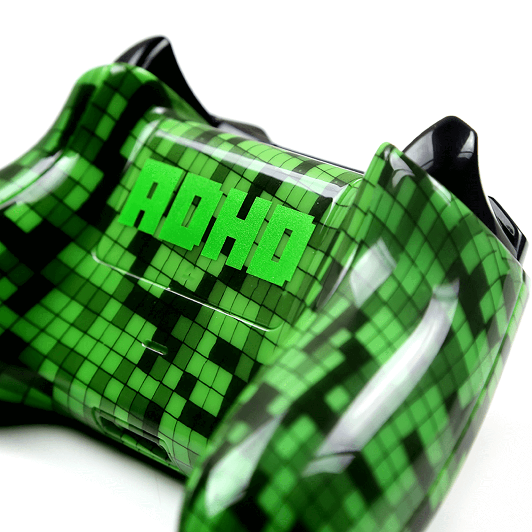 Custom Controller Microsoft Xbox One S - Creeper Minecraft Gamer Tag